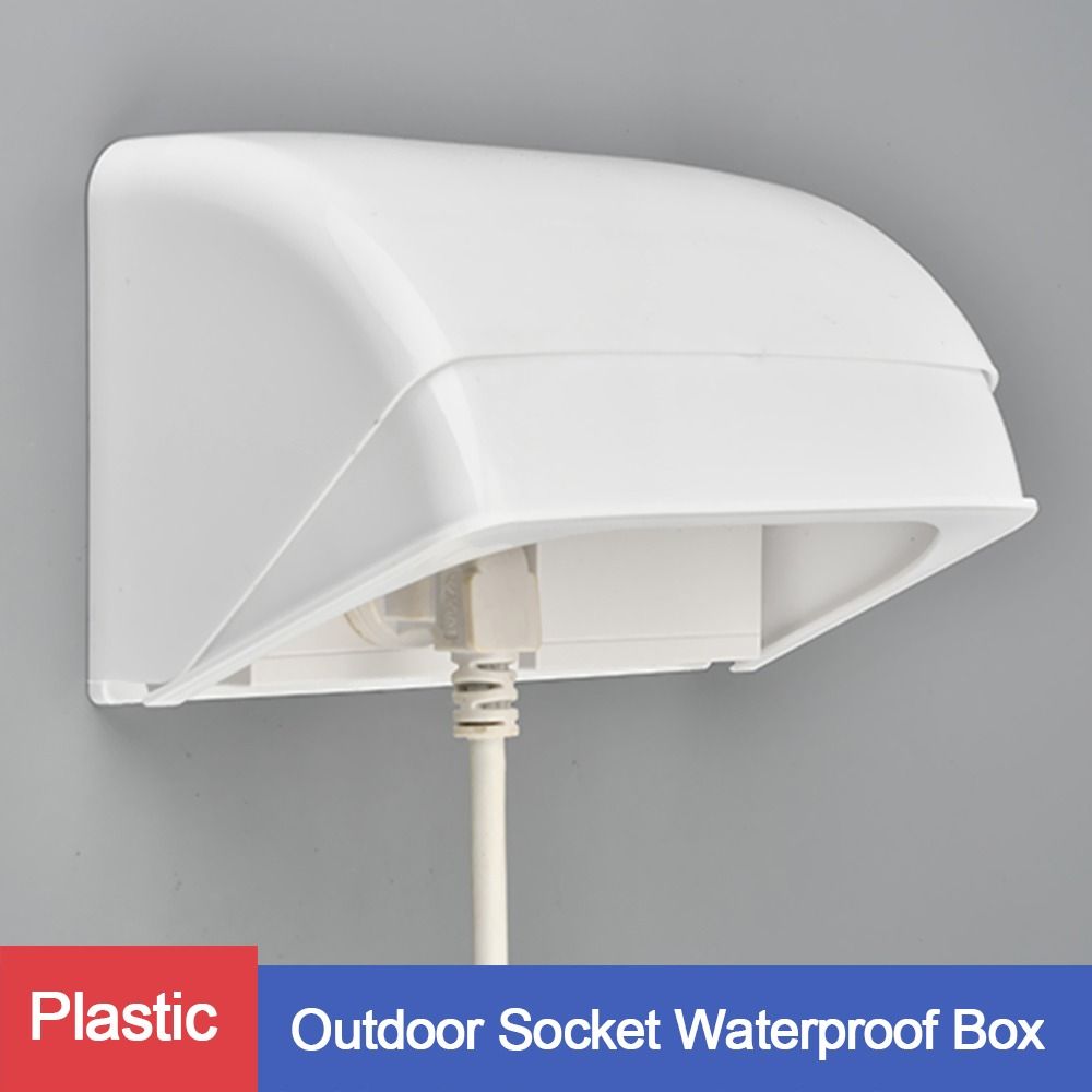 Outdoor Power Outlet Cover - 1 個屋外ソケット防水ボックス電気プラグカバー防雨カバー充電パイルソケットスイッチ保護カバー