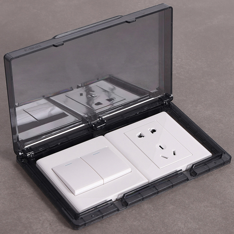 Outdoor Power Outlet Cover - 家庭用および屋外用の防水極薄電源カバー,26mm,86タイプ2バンドハンドプロテクター