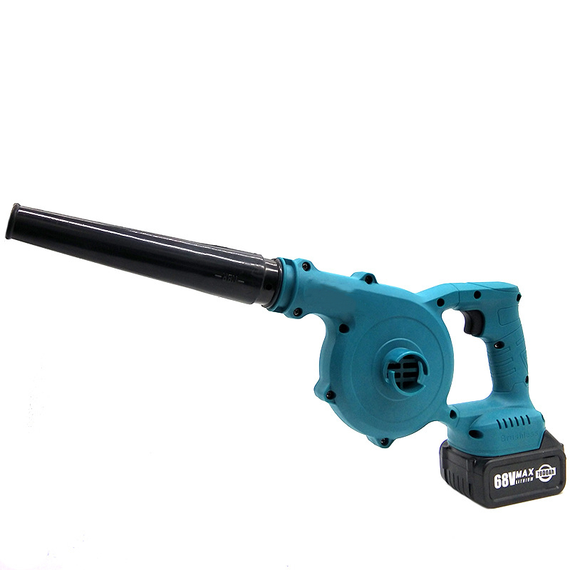 Leaf Blower Cordless - 21Vポータブルバッテリー高速コードレスハンドヘルドブロワー、工業用DIYリーフバキューム、ほこり、雪、庭の手入れ、車、空気清浄に