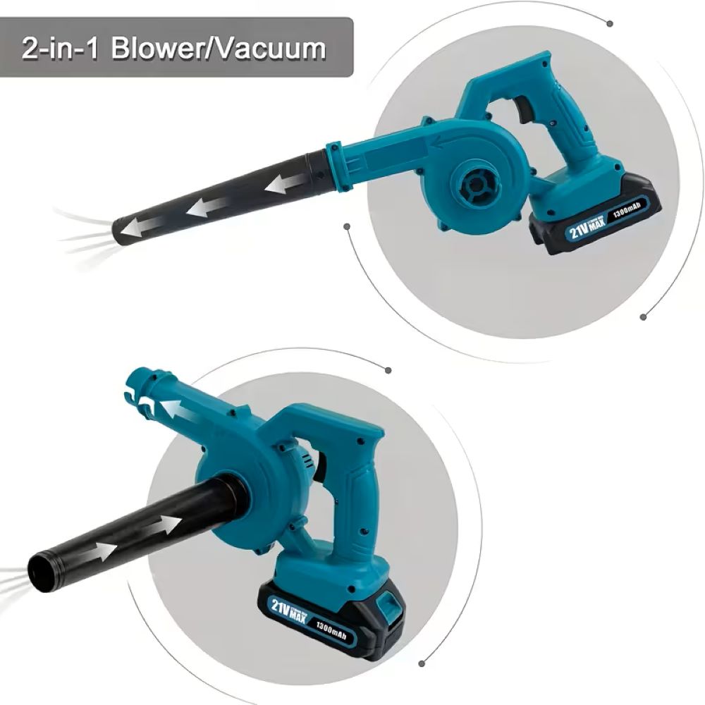 2-in-1コードレスリーフブロワー＆掃除機（1300mAh - Leaf Blower Cordless のレビューと価格