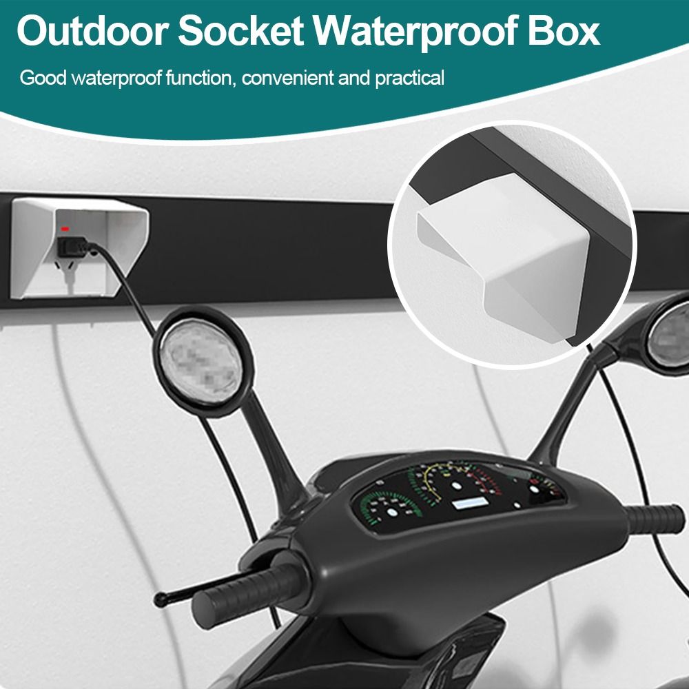 新しいプラスチックソケット防水ボックス 86 タイプ白電気プ - Outdoor Power Outlet Cover のレビューと価格