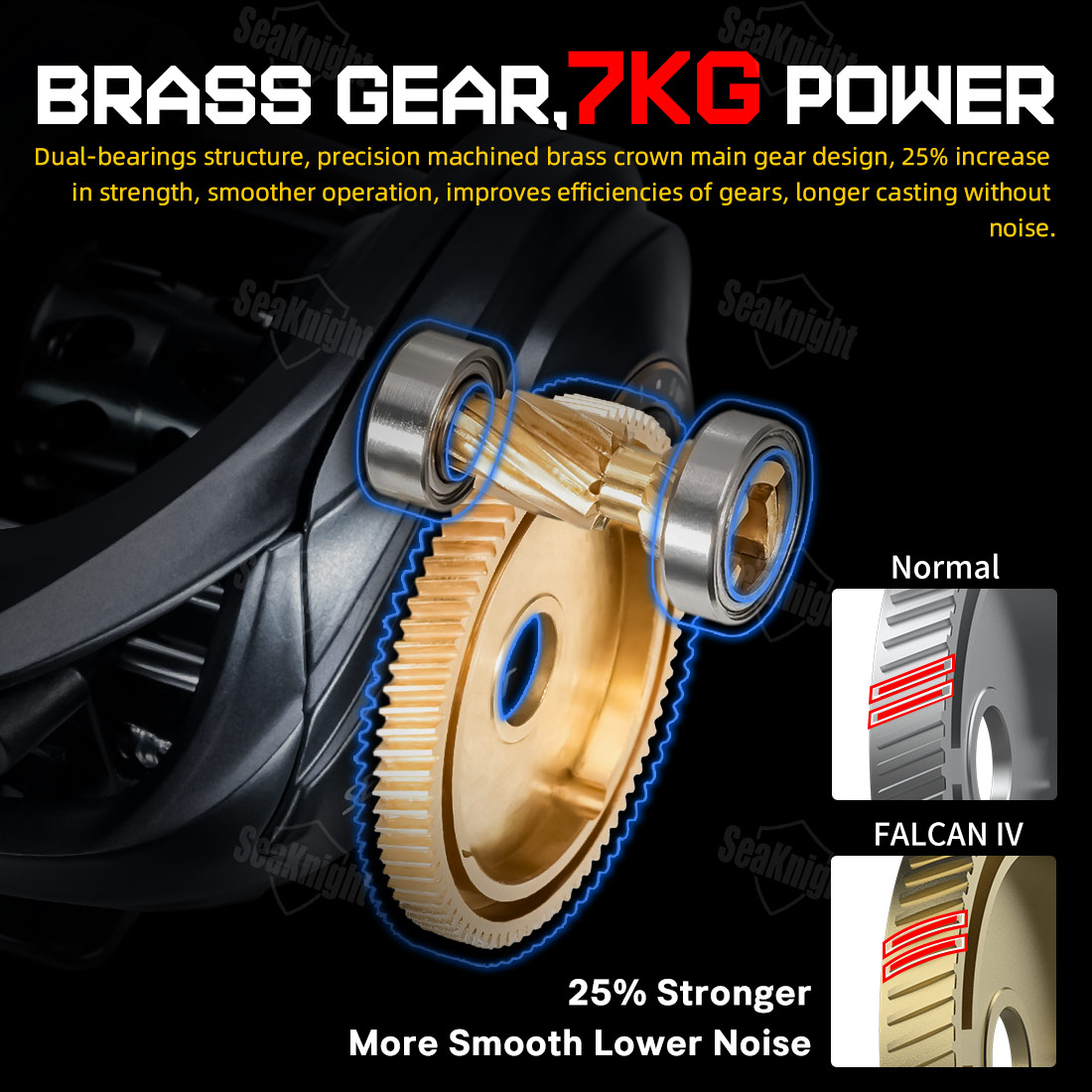 SeaKnightブランド FALCAN IV DC 8.1 - Outdoor Power Reel のレビューと価格