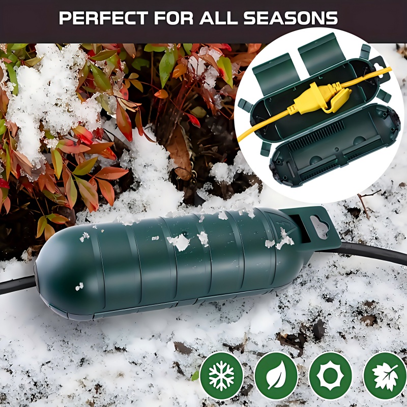 1つの耐久性のあるPVC屋外用延長ケーブル安全カバー。雨、雪 - Outdoor Power Outlet Cover のレビューと価格