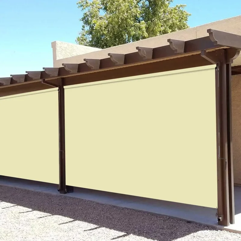 2026年高品質バッテリー駆動の防風・防水屋外用ローラーブラ - Outdoor Power Blinds のレビューと価格