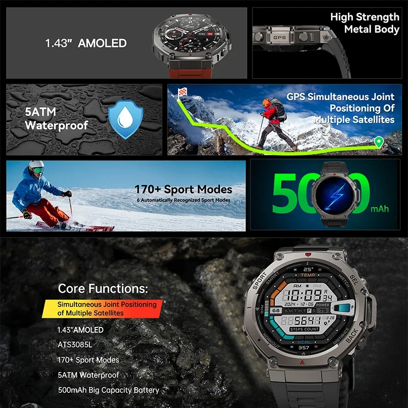 2026年新型ミリタリーDM58 GPSスマートウォッチ 1 - Outdoor Power Monitor のレビューと価格