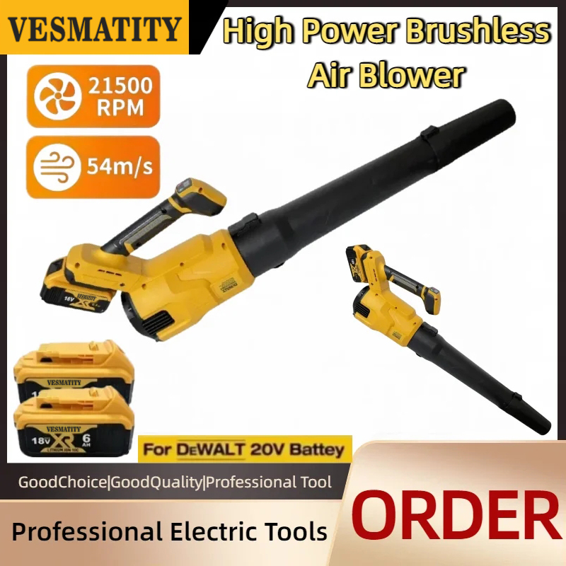 強力なコードレスエアブロワー。ブラシレスモーター搭載、3段階 - Leaf Blower Cordless のレビューと価格