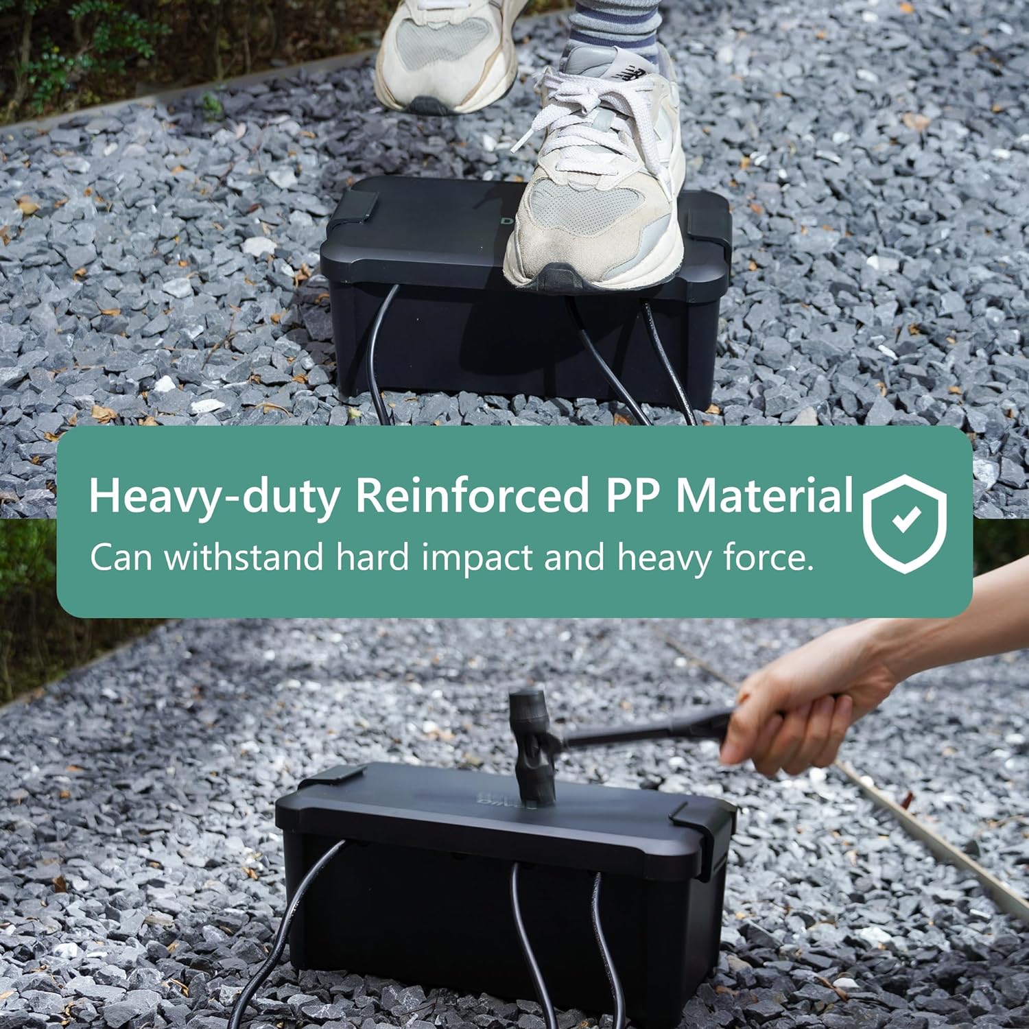 Diivoo 屋外防水電気ボックス屋外ケーブル接続ソケットエ - Outdoor Power Outlet Cover のレビューと価格