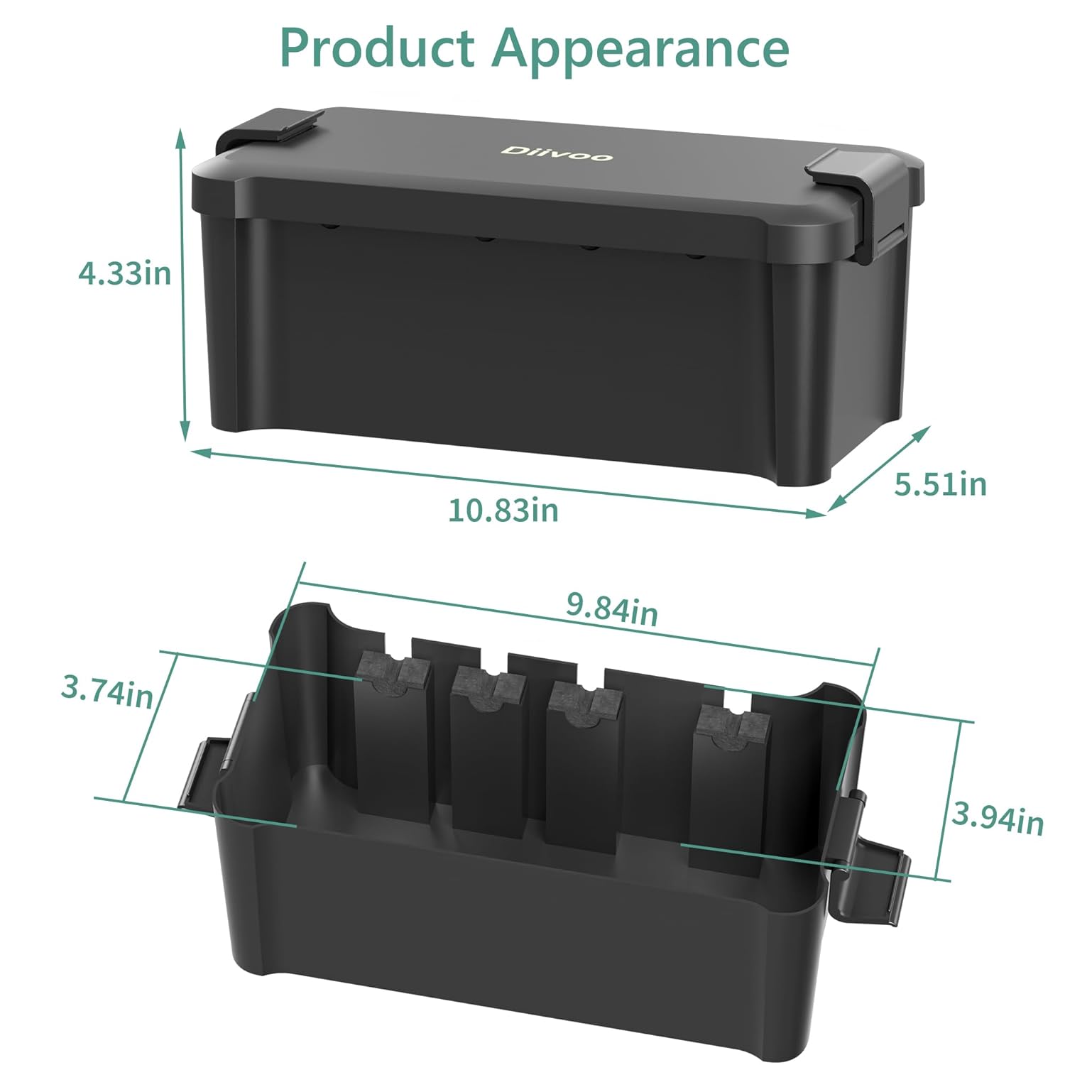 Diivoo 屋外防水電気ボックス屋外ケーブル接続ソケットエ - Outdoor Power Outlet Cover のレビューと価格