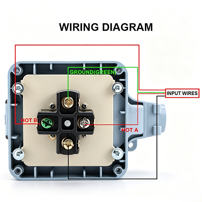 屋外電源コンセントボックス 防水IP66 50A 125v2 - Outdoor Power Outlet Cover のレビューと価格