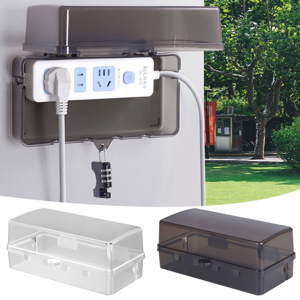 ポータブルプラスチックプラグボックス盗難防止防水ケーブル管理 - Outdoor Power Outlet Cover のレビューと価格