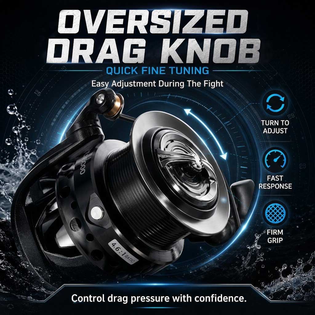 SAMOLLA デュアルブレーキスピニングリール アラーム付 - Outdoor Power Reel のレビューと価格