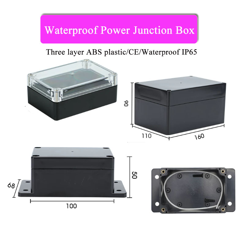 ABS プラスチック製黒色トリプル防水ボックス屋外防水ジャン - Outdoor Power Monitor のレビューと価格