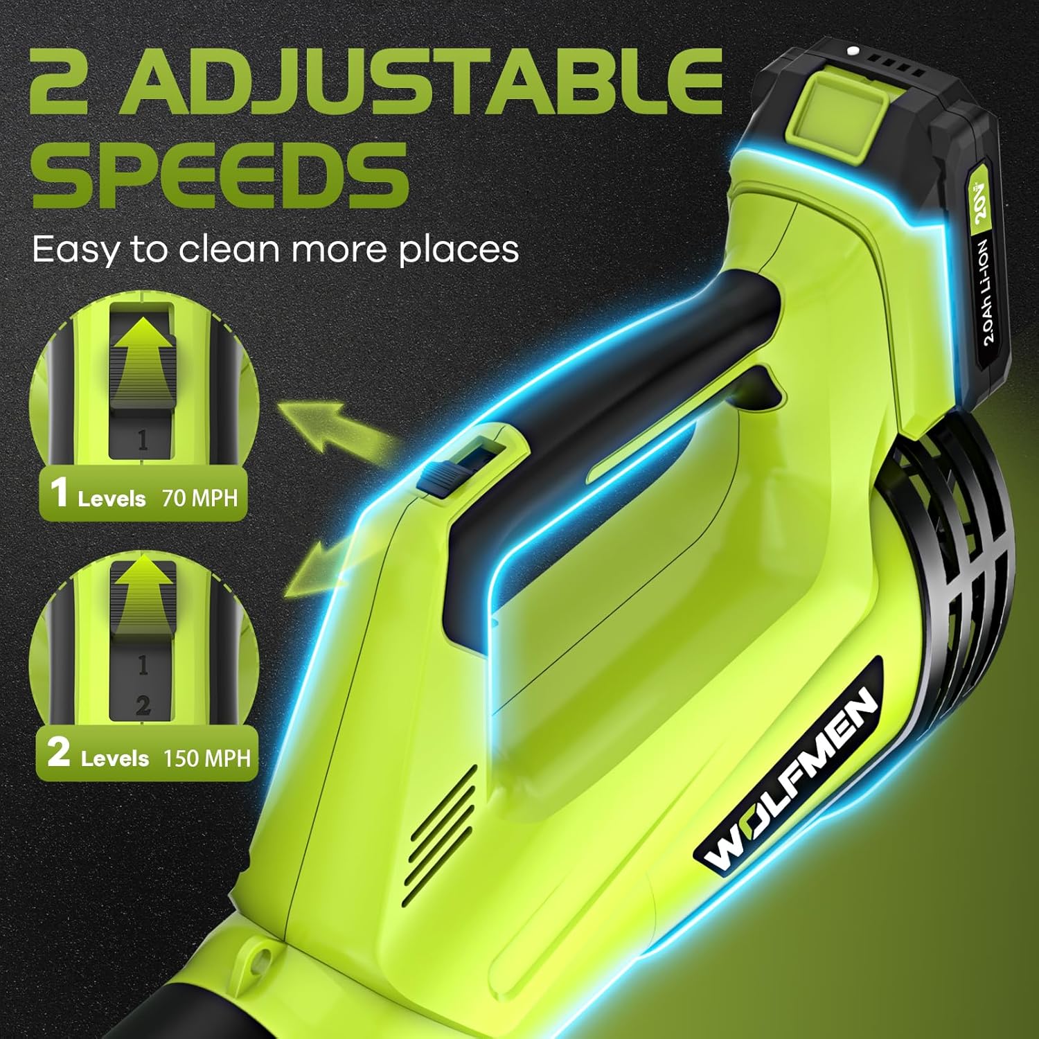 Tolifeリーフブロワー コードレス 20V 2バッテリー - Leaf Blower Cordless のレビューと価格