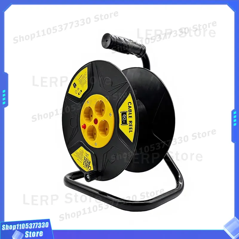 25mヘビーデューティー延長ケーブルリール、EU規格電源コー - Outdoor Power Reel のレビューと価格
