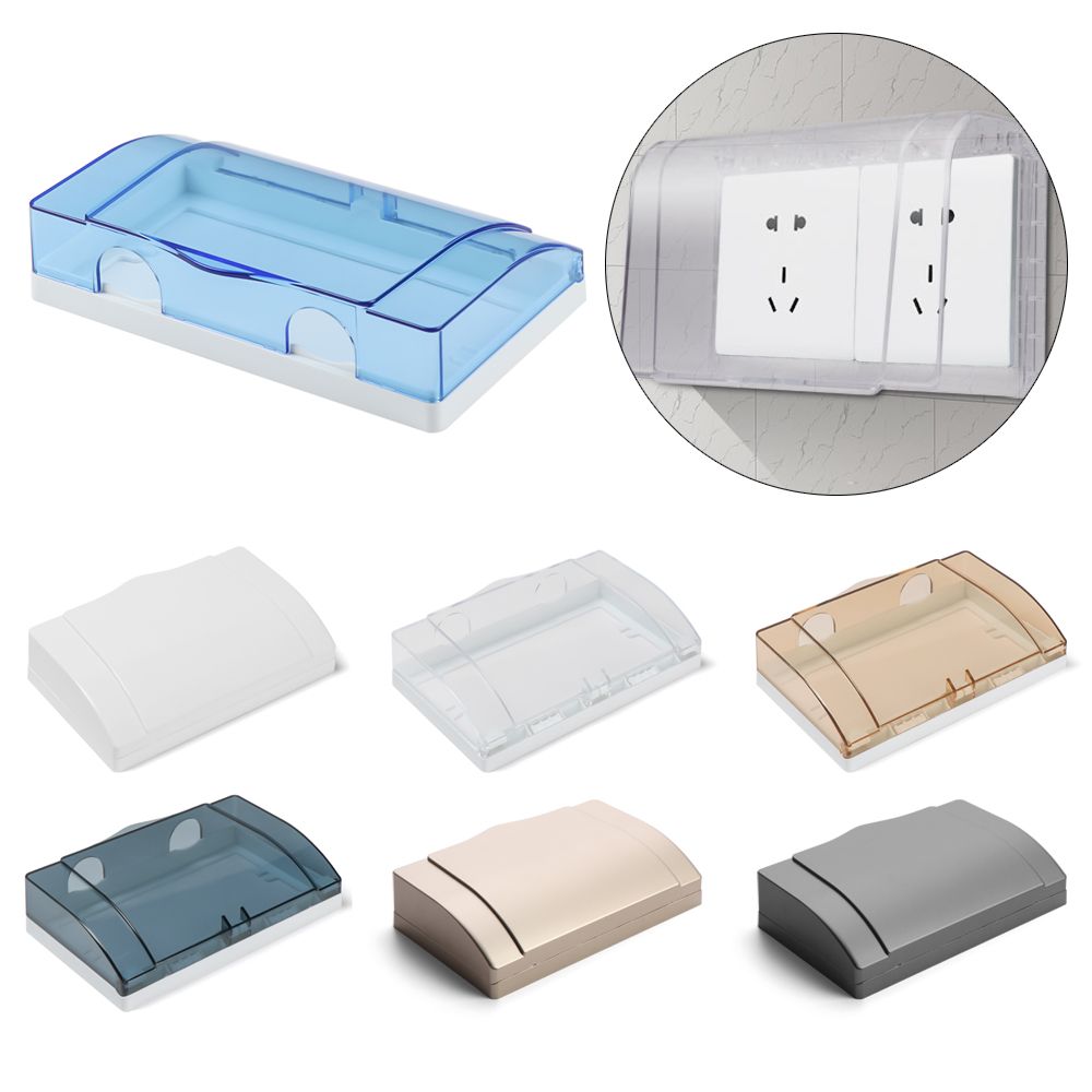 子供と大人のための電気プラグ付き保護カバー,ダブルソケット付 - Outdoor Power Outlet Cover のレビューと価格