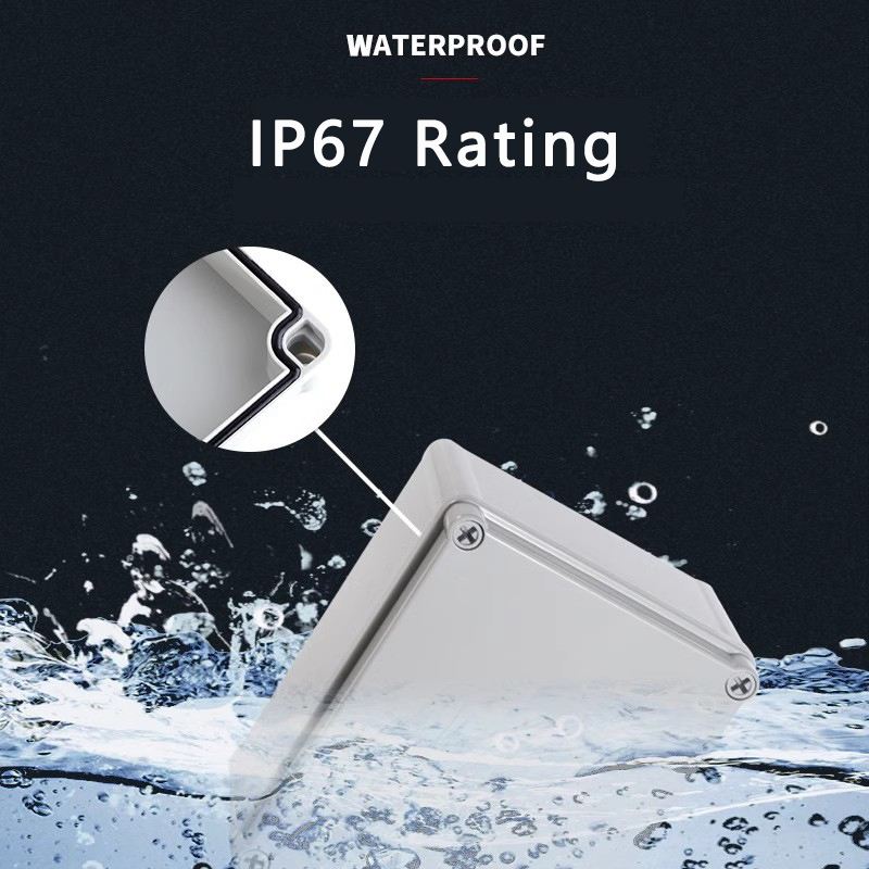 IP67 グレー/透明カバー 屋外防水ジャンクションボックス - Outdoor Power Outlet Cover のレビューと価格