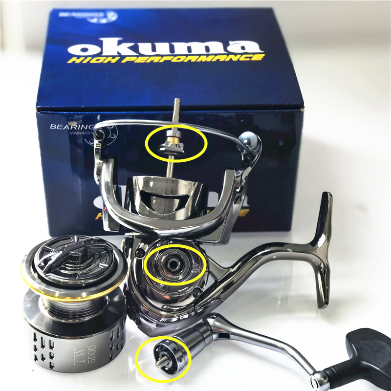 オクマオールメタル防錆スムースベアリング5.5:1フィッシン - Outdoor Power Reel のレビューと価格